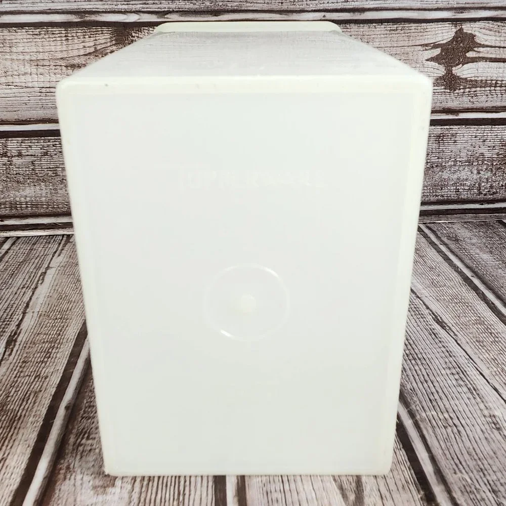 Vintage TUPPERWARE Ice Cream Freezer Storage Container #484-2 With Lid #486-1